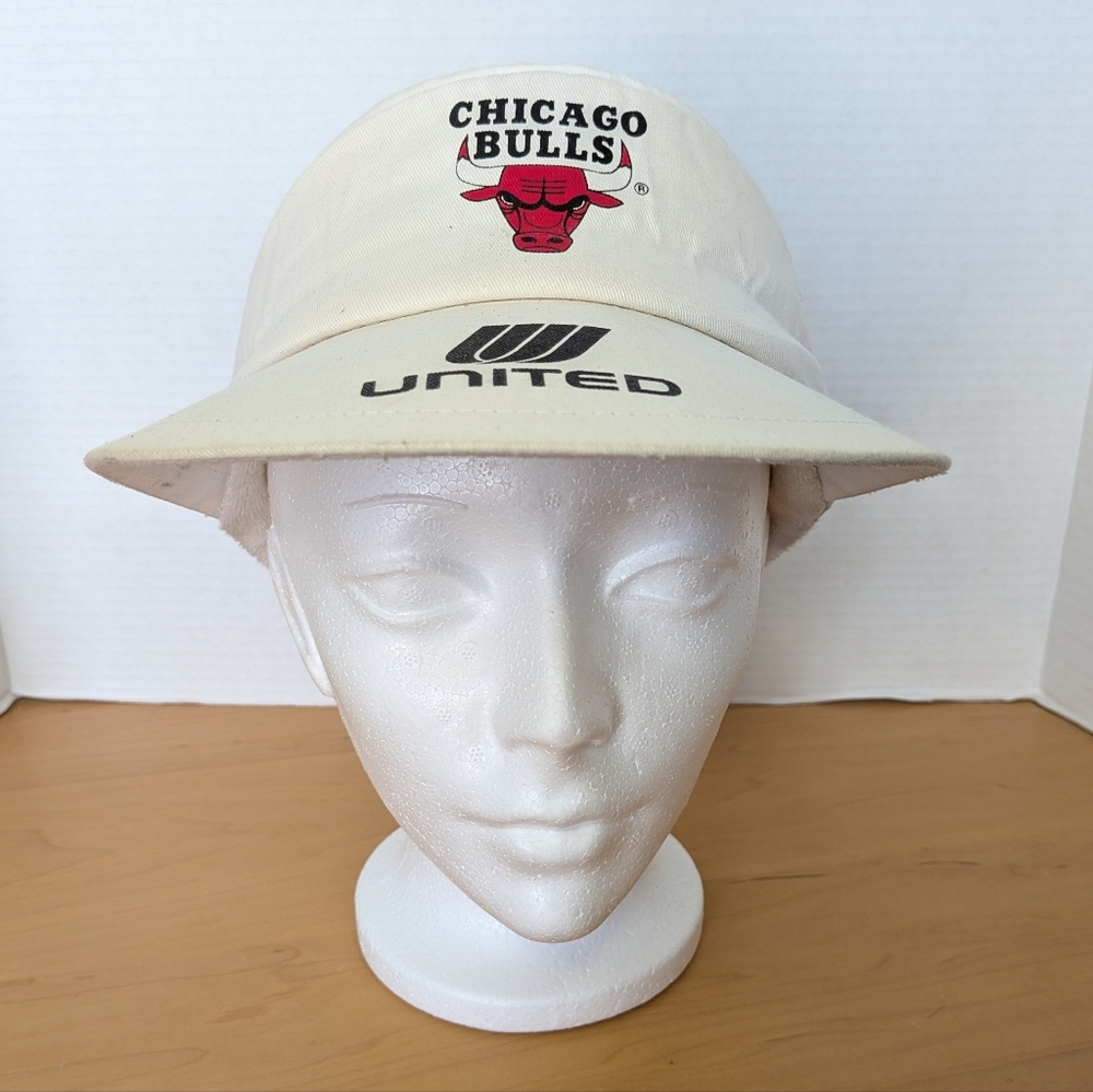 Vintage Chicago Bulls Snapback Visor NBA Basketball Adjustable Hat Cap Jordan
